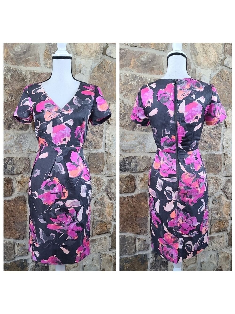 NWT Banana Republic 2 Floral Print Sheath Dress